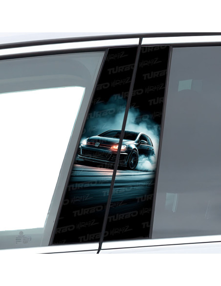 Sticker for car pillar Golf GTI | TurboWrapz.com