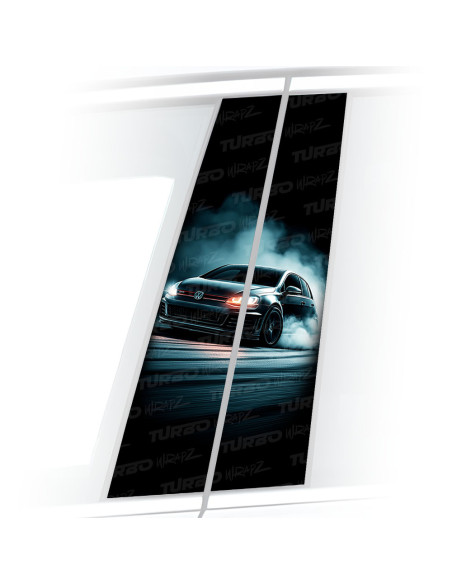 Sticker for car pillar Golf GTI | TurboWrapz.com
