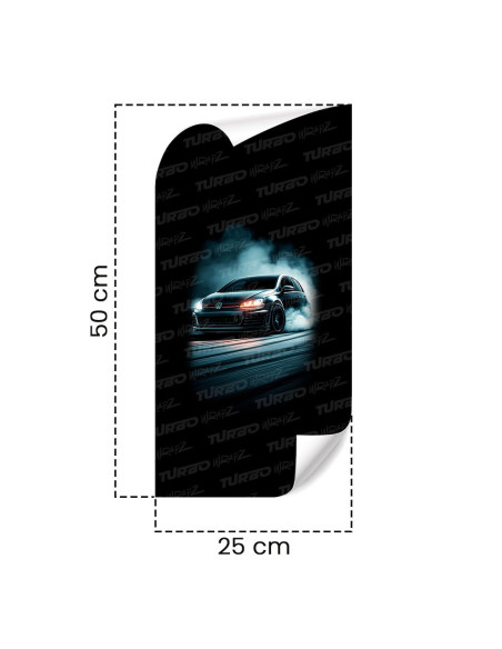 Sticker for car pillar Golf GTI | TurboWrapz.com