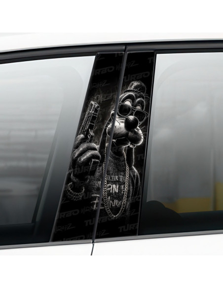 Sticker for car pillar Goofy Mafia | TurboWrapz.com