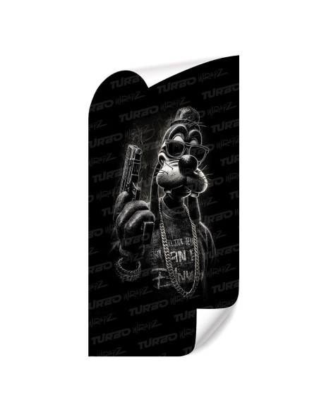 Sticker for car pillar Goofy Mafia | TurboWrapz.com