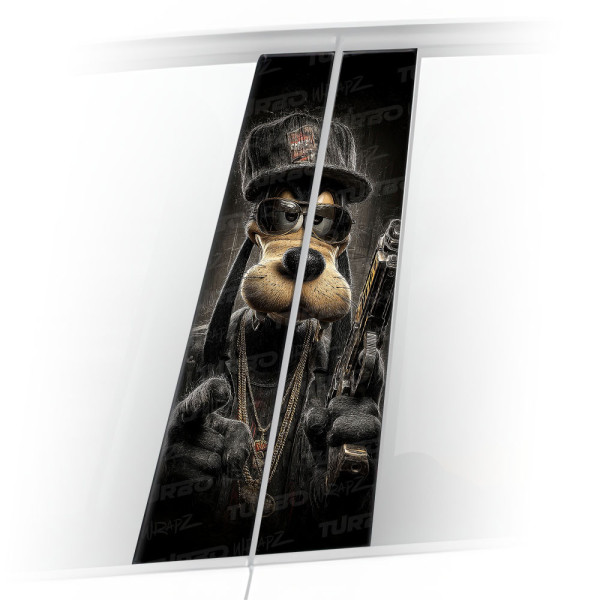 Sticker for car pillar Goofy Mafia 2 | TurboWrapz.com