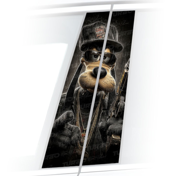 Naklejka na słupek samochodowy Goofy Mafia 2 | TurboWrapz.com
