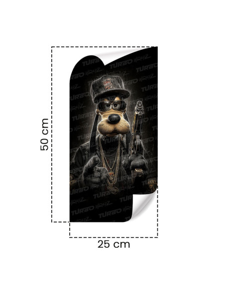 Sticker for car pillar Goofy Mafia 2 | TurboWrapz.com