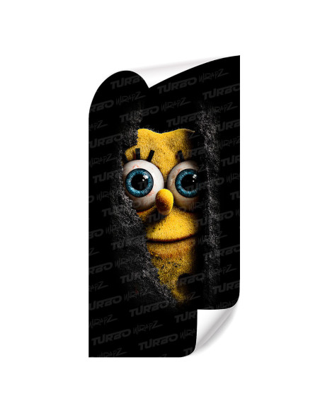 Sticker for car pillar Spongebob spojrzenie | TurboWrapz.com