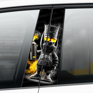 Sticker for car pillar Bart Graficiarz | TurboWrapz.com 2
