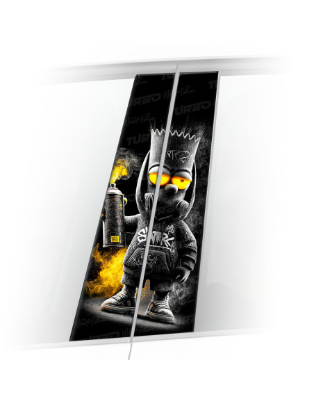 Sticker for car pillar Bart Graficiarz | TurboWrapz.com