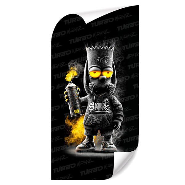 Sticker for car pillar Bart Graficiarz | TurboWrapz.com