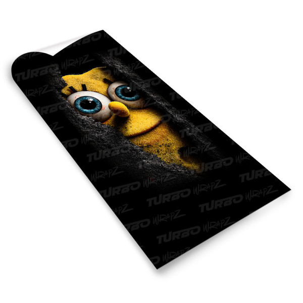 Sticker for car pillar Spongebob spojrzenie | TurboWrapz.com