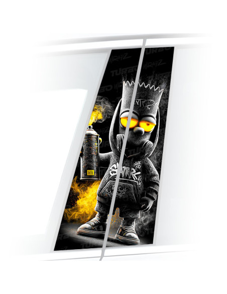 Sticker for car pillar Bart Graficiarz | TurboWrapz.com