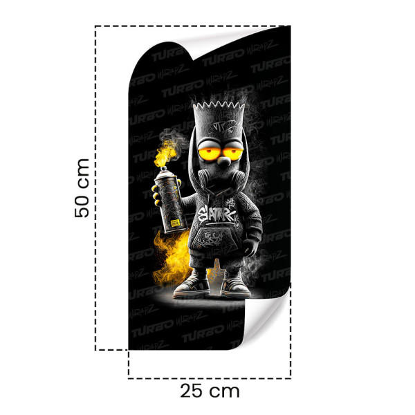 Sticker for car pillar Bart Graficiarz | TurboWrapz.com