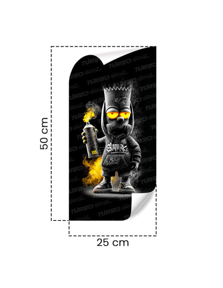 Sticker for car pillar Bart Graficiarz | TurboWrapz.com