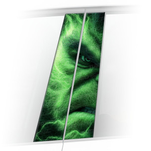 Sticker for car pillar HULK | TurboWrapz.com