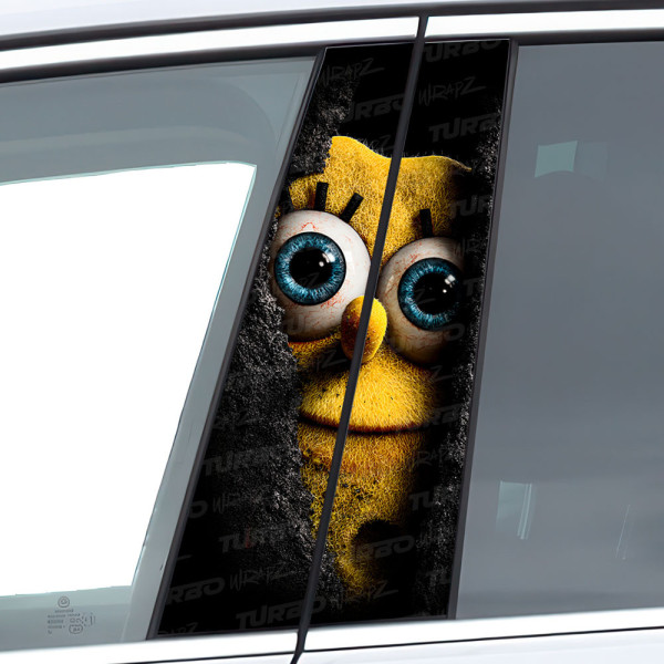 Sticker for car pillar Spongebob spojrzenie | TurboWrapz.com