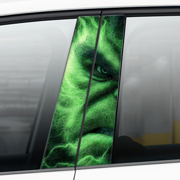Sticker for car pillar HULK | TurboWrapz.com