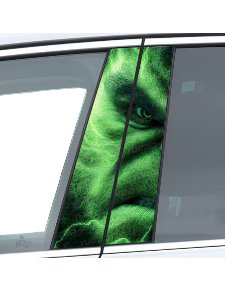 Sticker for car pillar HULK | TurboWrapz.com