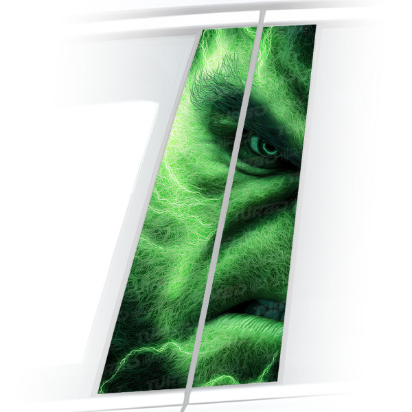 Sticker for car pillar HULK | TurboWrapz.com