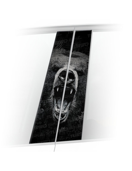 Sticker for car pillar Paszcza niedźwiedzia | TurboWrapz.com