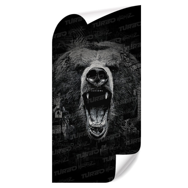 Sticker for car pillar Paszcza niedźwiedzia | TurboWrapz.com