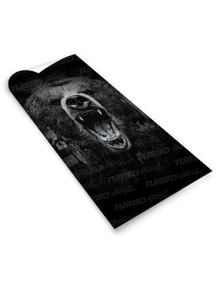 Sticker for car pillar Paszcza niedźwiedzia | TurboWrapz.com