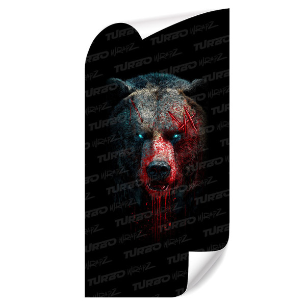 Sticker for car pillar Diabelski Niedźwiedź | TurboWrapz.com