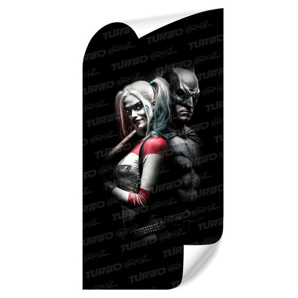Sticker for car pillar Harley Quinn i Batman | TurboWrapz.com