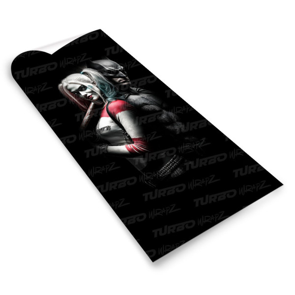 Sticker for car pillar Harley Quinn i Batman | TurboWrapz.com