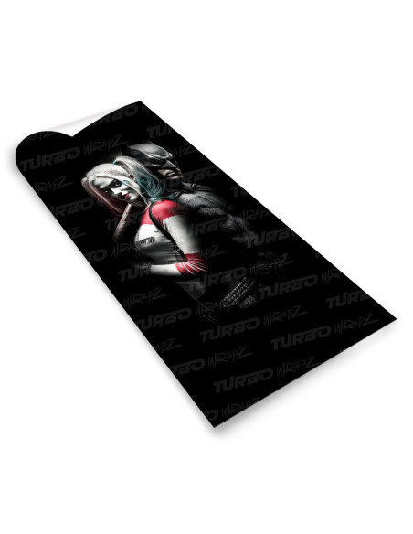 Naklejka na słupek samochodowy Harley Quinn i Batman | TurboWrapz.com