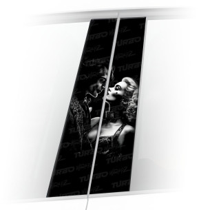 Naklejka na słupek samochodowy Harley Quinn i Joker | TurboWrapz.com