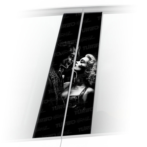 Sticker for car pillar Harley Quinn i Joker | TurboWrapz.com