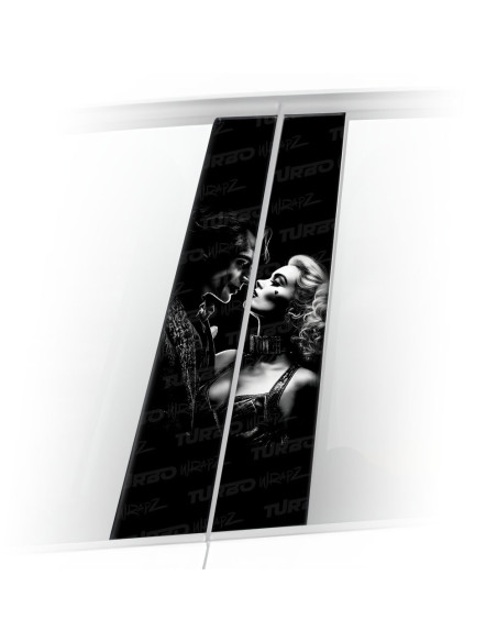 Sticker for car pillar Harley Quinn i Joker | TurboWrapz.com