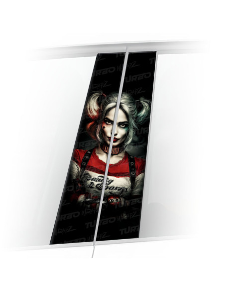 Sticker for car pillar Harley Quinn 2 | TurboWrapz.com