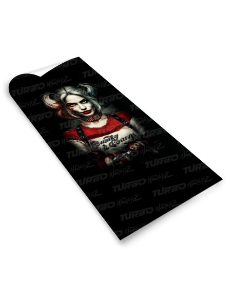 Sticker for car pillar Harley Quinn 2 | TurboWrapz.com