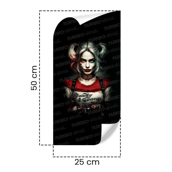 Naklejka na słupek samochodowy Harley Quinn 2 | TurboWrapz.com