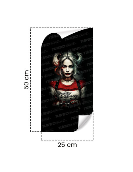 Sticker for car pillar Harley Quinn 2 | TurboWrapz.com