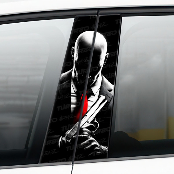 Naklejka na słupek samochodowy Hitman | TurboWrapz.com