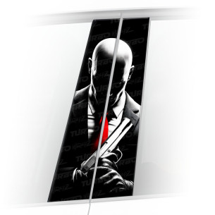 Sticker for car pillar Hitman | TurboWrapz.com