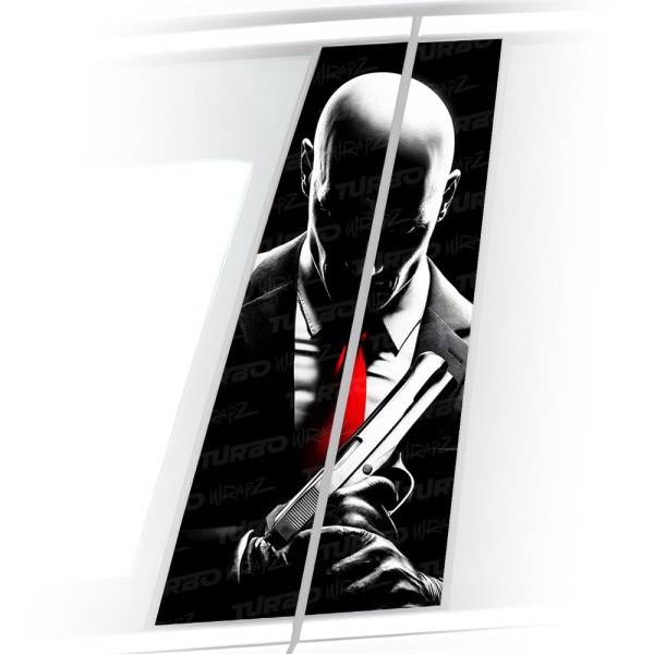 Naklejka na słupek samochodowy Hitman | TurboWrapz.com