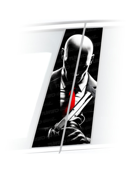 Naklejka na słupek samochodowy Hitman | TurboWrapz.com