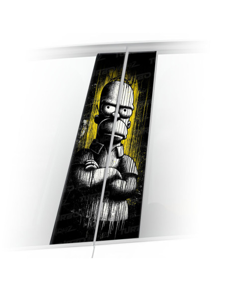 Sticker for car pillar Homer Art | TurboWrapz.com