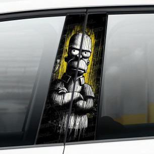 Naklejka na słupek samochodowy Homer Art | TurboWrapz.com 2