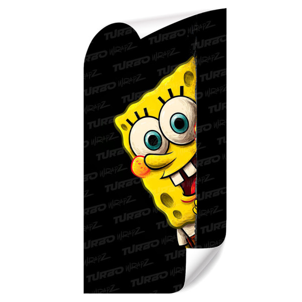Sticker for car pillar Spongebob look 2 | TurboWrapz.com
