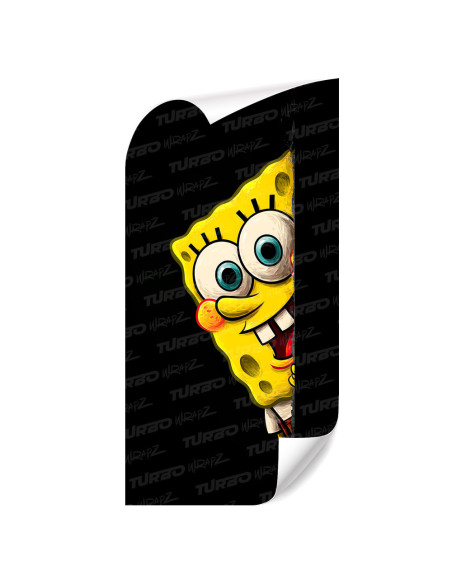 Sticker for car pillar Spongebob look 2 | TurboWrapz.com