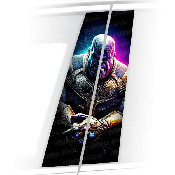 Sticker for car pillar Thanos | TurboWrapz.com