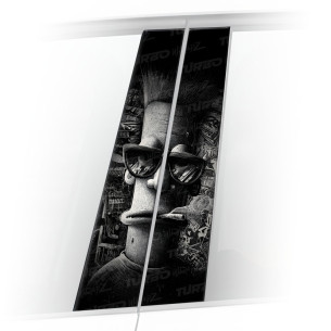 Sticker for car pillar Chill man | TurboWrapz.com