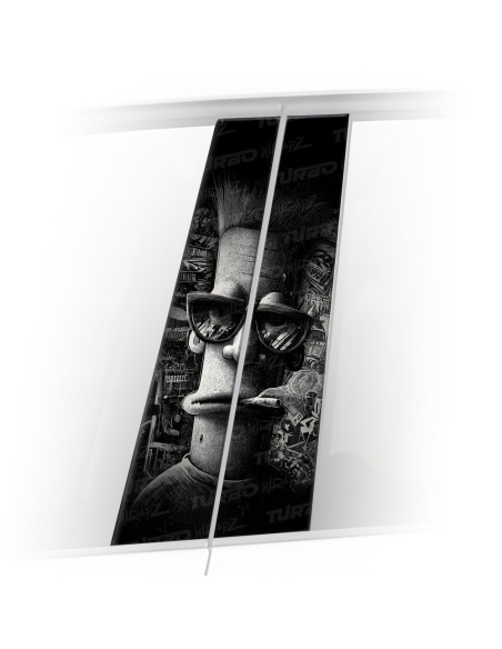 Naklejka na słupek samochodowy Chill man | TurboWrapz.com