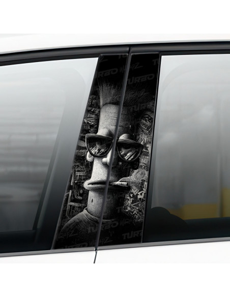 Naklejka na słupek samochodowy Chill man | TurboWrapz.com