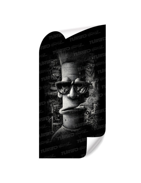 Sticker for car pillar Chill man | TurboWrapz.com
