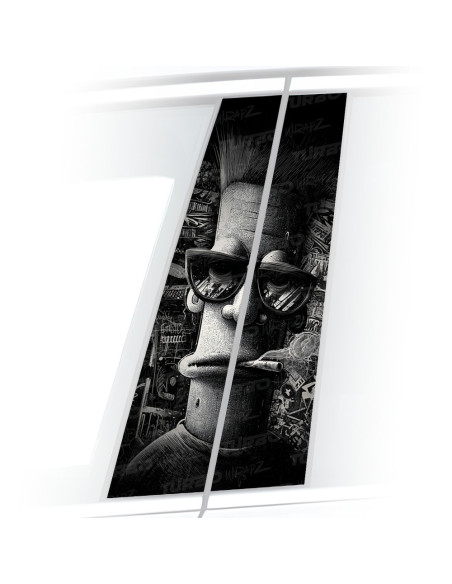 Naklejka na słupek samochodowy Chill man | TurboWrapz.com