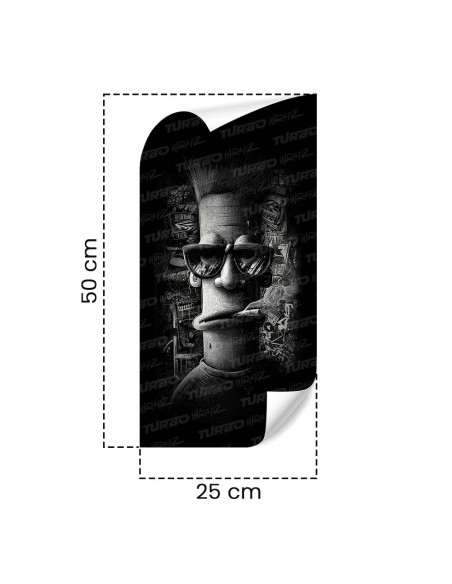 Sticker for car pillar Chill man | TurboWrapz.com